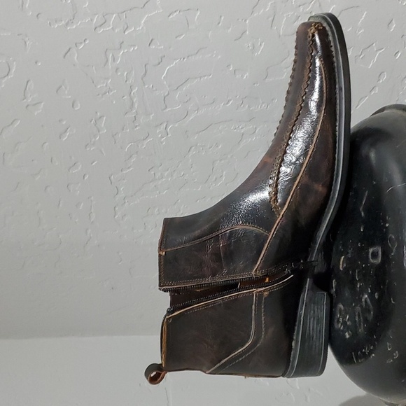 LAMASINI BOOTS, BROWN SHOES SIZE 28 1/2 US10 MADE IN MEXICO CHUKKA BOOTS - Picture 3 of 12